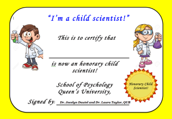 Child Scientist Certificate